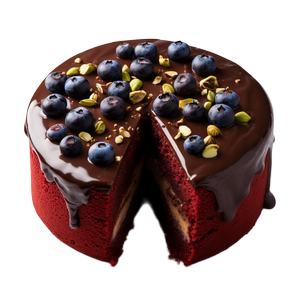 CHOCOLATE AND BLACKCURRANT CAKE