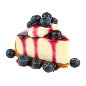 PIECE OF CHEESECAKE WITH BLUEBERRIES